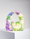 Y2K Style Rainbow Fluffy Shoulder Bag: A Cute Charm for Autumn and Winter Adventures