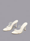 Dazzling White Pearl Ankle Strap Stiletto High Heel Sandals for Every Occasion