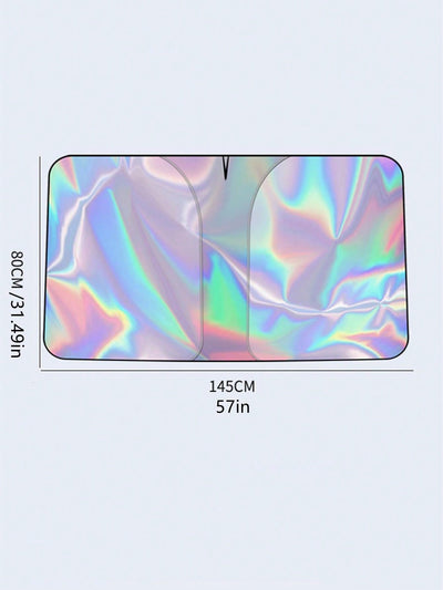 Vibrant UV-Resistant Car Sunshade with Laser Colorful Design for All-Weather Protection