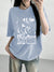 Bold and Trendy: Women's Oversized Street Style T-Shirt with Eye-Catching Print Design