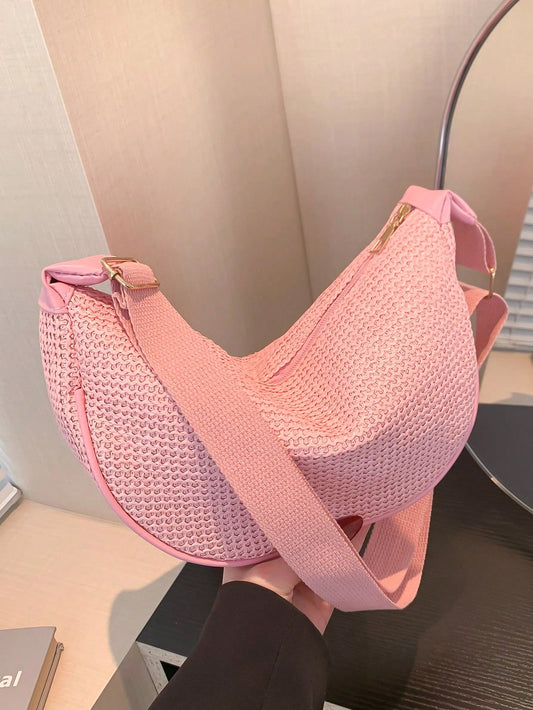 Introducing the must-have accessory for all your spring and summer adventures - the Chic Straw Crossbody Hobo Bag! Perfect for any occasion, this stylish and versatile bag offers the ideal combination of fashion and functionality. Made with durable materials, it's the perfect companion for all your travels. Get yours now and elevate your style game!