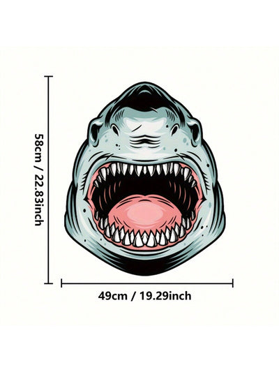 Shark Attack Bathroom Mat: Non-Slip, Machine Washable, and Fun Home Decor Piece