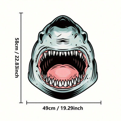 Shark Attack Bathroom Mat: Non-Slip, Machine Washable, and Fun Home Decor Piece