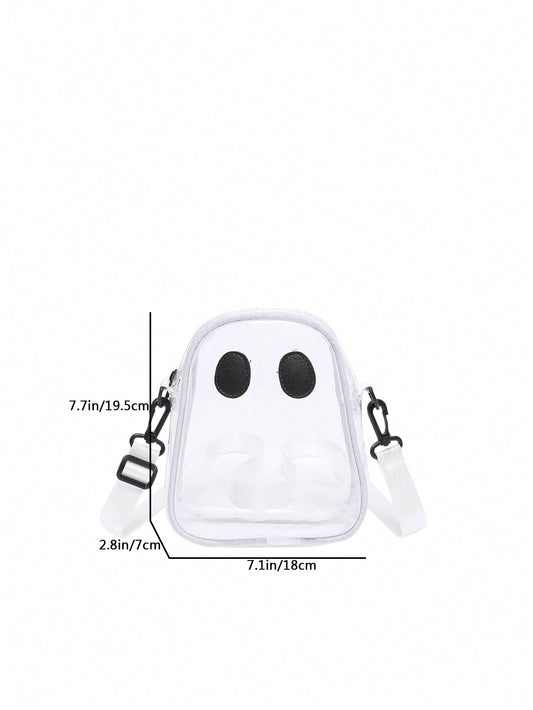 Spooky Chic: Transparent Ghost Shape Shoulder Bag for Women – Perfect for Parties and Vacations