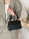 Retro Chic: Vintage Woven Texture Small Square Bag - Three-in-One Women's Shoulder Messenger Bag