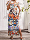 Retro Chic: Vacation Style Printed Dress for Leisure