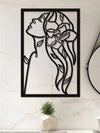 Abstract Female Figure Line Metal Art Wall Decor : A Romantic Touch for Your Home