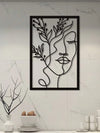 Abstract Female Figure Line Metal Art Wall Decor : A Romantic Touch for Your Home