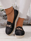 Stylish and Comfortable: Women's Rope Chain Thick-Soled Flat Shoes