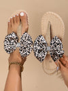 Multicolor Bow Women's Yoga Mat Comfort Flip Flops - Summer Sandal Bliss