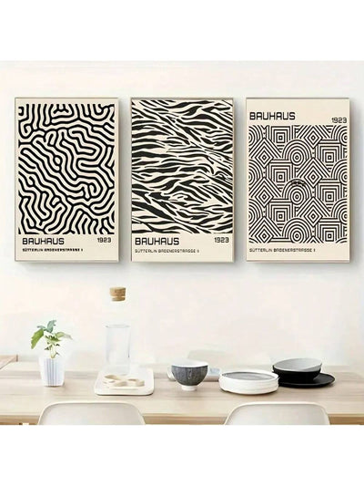 Elegant Abstract Canvas Poster Set for Every Room