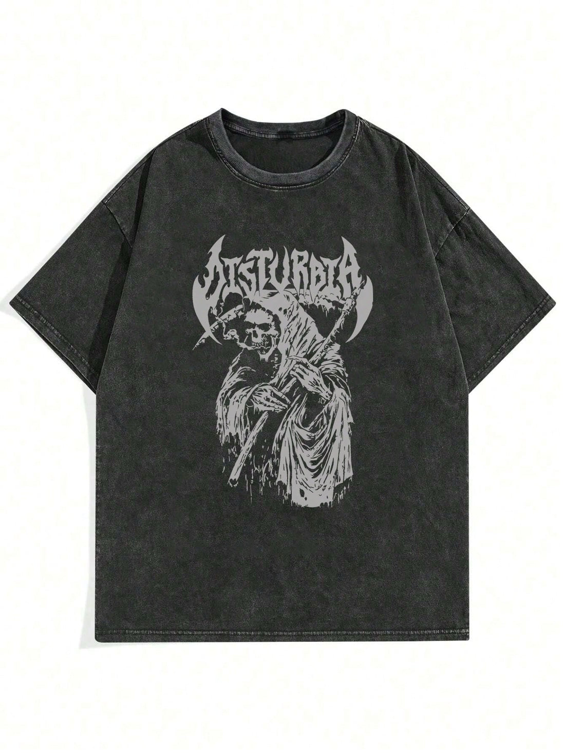 This vintage skull chic t-shirt gives you a stylish and edgy look for summer. Made with comfortable fabric, it features a bold letter print for added character. Showcase your unique style with this must-have addition to your casual wardrobe.This vintage skull chic t-shirt gives you a stylish and edgy look for summer. Made with comfortable fabric, it features a bold letter print for added character. Showcase your unique style with this must-have addition to your casual wardrobe.