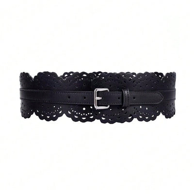 Chic Hollow-Out Wide Waist Belt - Perfect Accessory for Spring & Summer Styles