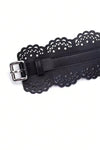 Chic Hollow-Out Wide Waist Belt - Perfect Accessory for Spring & Summer Styles