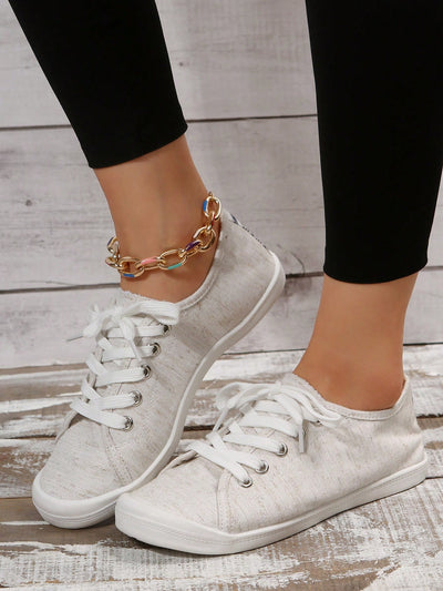 Step Out in Style: Women's Fashionable Lace-Up Sports Shoes