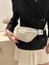 Spring Fashion Straw Fanny Pack: Personality in Color Contrast