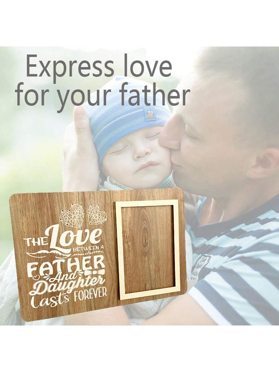 This Wooden Photo Frame is the perfect Father's Day gift for dad, grandpa, or husband. Made from solid wood, it is a sturdy and durable gift that will stand the test of time. The frame allows for personalization and can hold a cherished photo, making it a sentimental and thoughtful gift for any father figure.