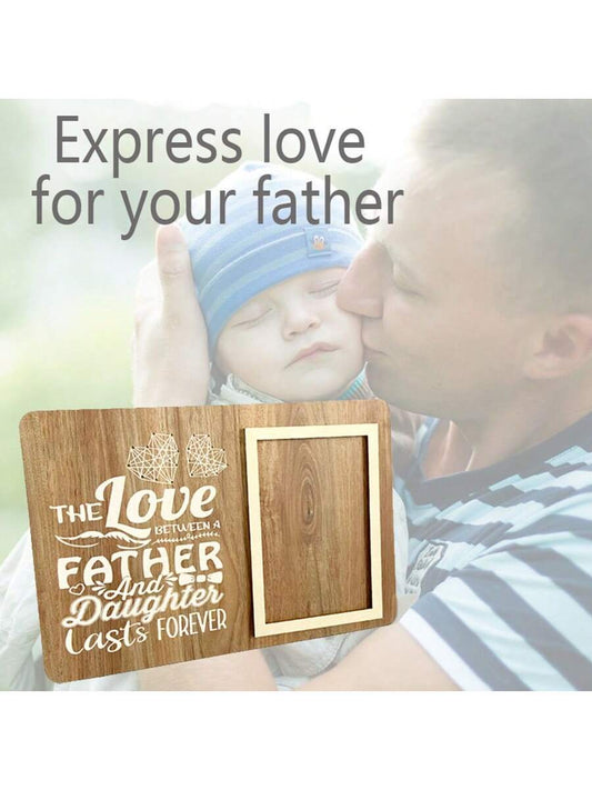 Wooden Photo Frame: Perfect Father's Day Gift for Dad, Grandpa, Husband