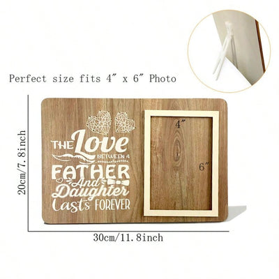 Wooden Photo Frame: Perfect Father's Day Gift for Dad, Grandpa, Husband