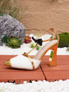 Metallic Goddess Stilettos: Elegant High Heeled Shoes for Outdoor Parties