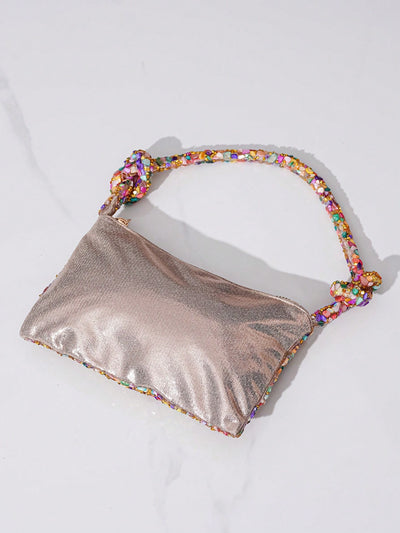 Sparkling Gemstone Glam: Glitter Handbag Clutch for Women