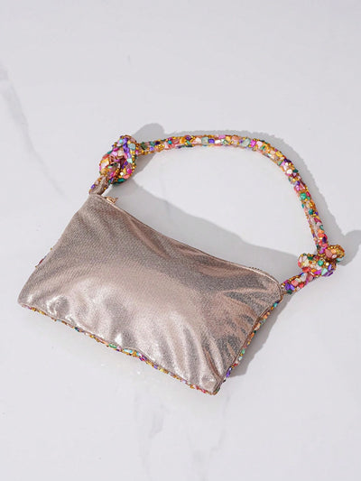 Sparkling Gemstone Glam: Glitter Handbag Clutch for Women