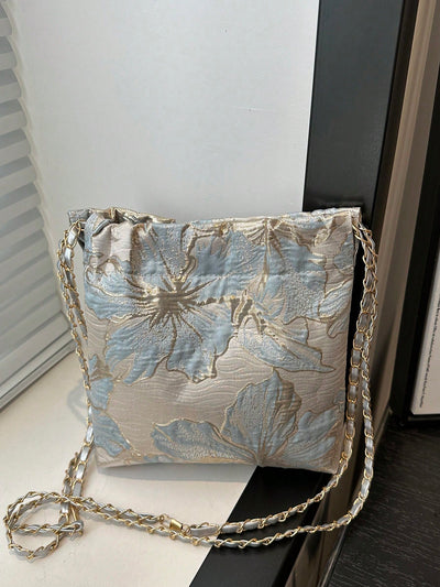 Trendy Shoulder Bag: Fashionable Crossbody Bucket with Chain Strap