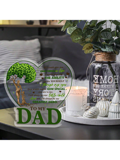 Father's Day Special: Home Sweet Home Acrylic Tabletop Display - The Perfect Gift of Love and Respect