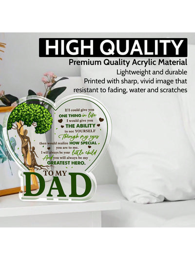 Father's Day Special: Home Sweet Home Acrylic Tabletop Display - The Perfect Gift of Love and Respect