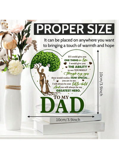 Father's Day Special: Home Sweet Home Acrylic Tabletop Display - The Perfect Gift of Love and Respect