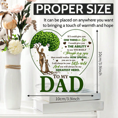 Father's Day Special: Home Sweet Home Acrylic Tabletop Display - The Perfect Gift of Love and Respect