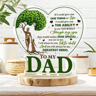 Father's Day Special: Home Sweet Home Acrylic Tabletop Display - The Perfect Gift of Love and Respect