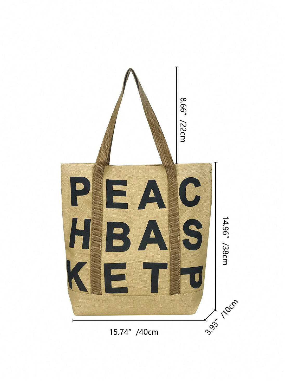 Expertly crafted with durable canvas material, our Chic and Spacious Tote Bag effortlessly combines fashion and functionality. Its simple and stylish design is perfect for carrying your everyday essentials, while the spacious interior ensures ample storage space. Stay organized and stylish on-the-go with this must-have accessory.