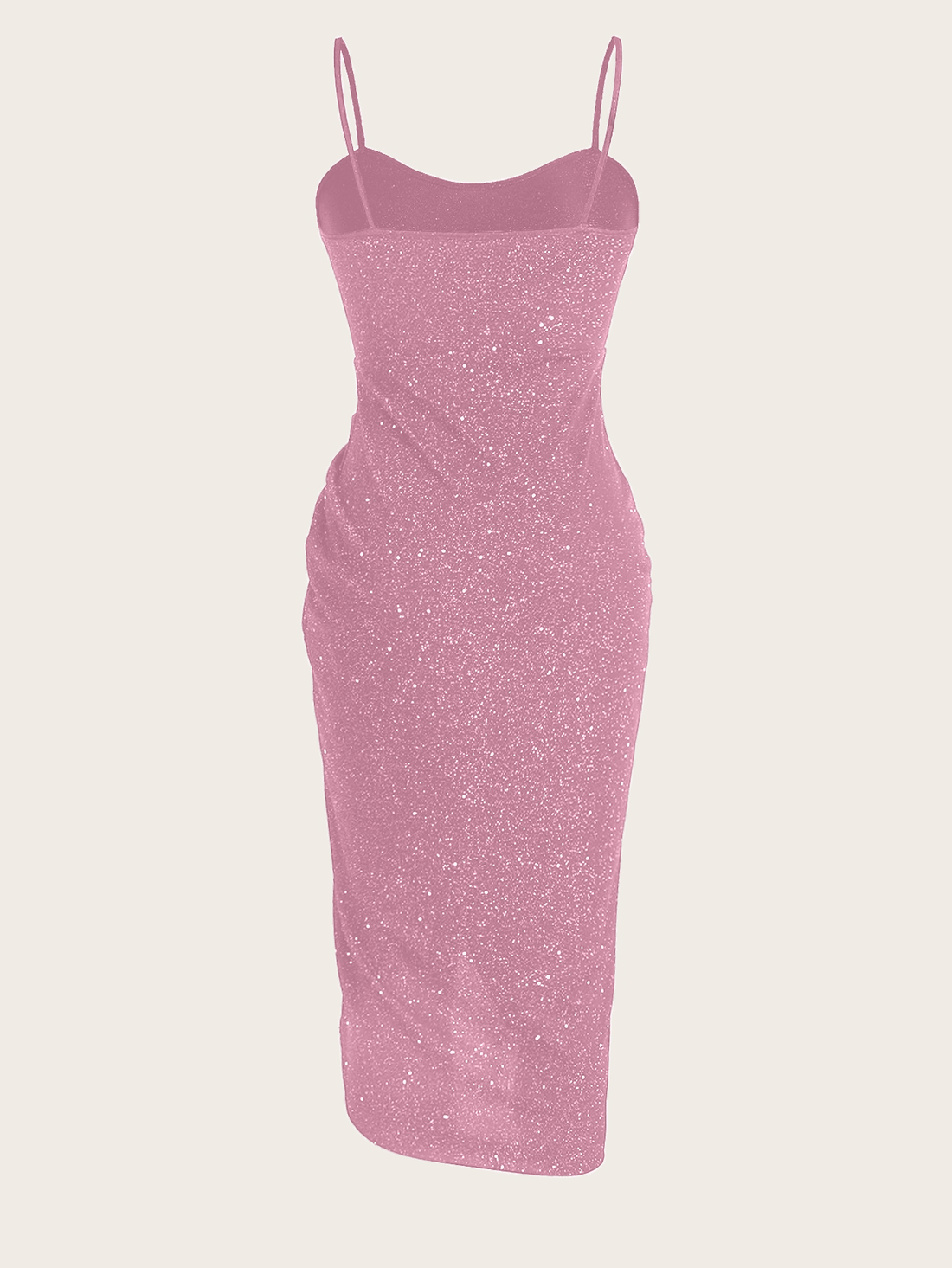 This Black Magic dress is the perfect combination of elegance and glamour. With its sparkling design, sleeveless cut, and spaghetti straps, it's sure to turn heads at any event. Its bodycon fit accentuates your figure for a stunning look. Make a statement with this dress.