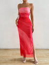 Effortless Elegance: Solid Color Strapless Dress for Everyday Chic