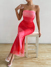 Effortless Elegance: Solid Color Strapless Dress for Everyday Chic