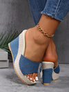 New Arrival: Stylish Women's Wedge Heel Fabric Sandals for Ultimate Comfort