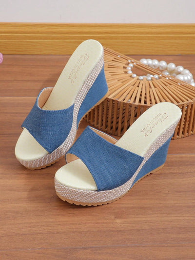 New Arrival: Stylish Women's Wedge Heel Fabric Sandals for Ultimate Comfort