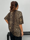 Roar in Style: Women's Leopard Print Casual T-Shirt