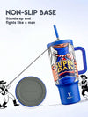 40oz Super Dad Print Insulated Tumbler: Keep Your Drinks Hot or Cold on the Go!