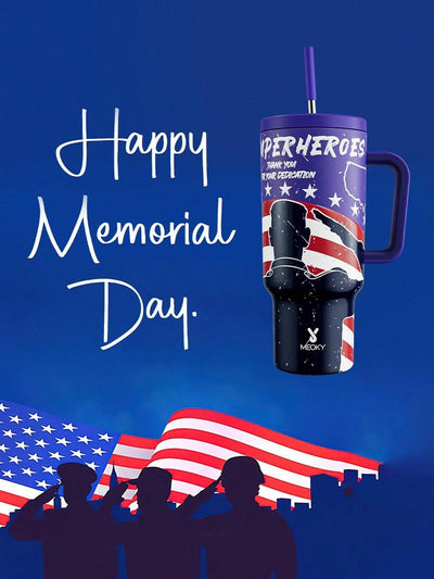 40oz Vacuum Insulated Tumbler with USA Flag Printed: Your Ultimate Outdoor Companion