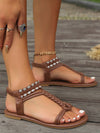 Sun-Kissed Style: Women's Summer 2024 Woven Straw Ribbon Beach Flat Sandals