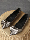 Rose Red Bow Knot Flat Shoes: Perfect for Dancing, Parties, and Casual Wear