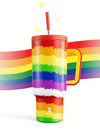 40oz Tumbler: Pride Pattern Print Insulated Stainless Steel Mug for Your On-the-Go Adventures