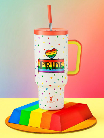 Enhance your on-the-go adventures with our 40oz Tumbler! This insulated stainless steel mug, with a vibrant Pride Pattern Print, keeps your drinks at the perfect temperature for longer. Whether you're camping, hiking, or simply running errands, our tumbler will provide the perfect solution for all your hydration needs.