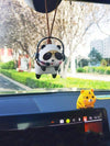 Pawsitively Adorable  Panda Car Pendant for Your Rearview Mirror