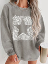 Comfort and Style: Women's Round Neck Drop Shoulder Sweatshirt