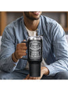 Best Dad Ever 40 Oz Tumbler - Perfect Father's Day Gift From Daughter/Son - Insulated Cup with Handle and Funny Message