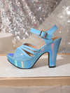 New Summer Waterproof Platform Peep Toe High-Heeled Wedges Sandals