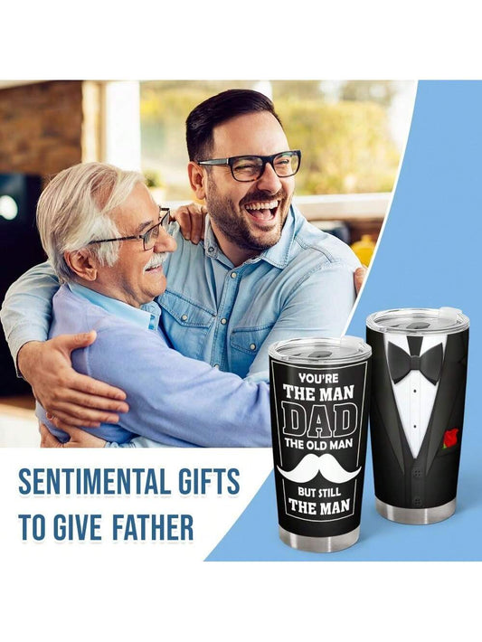 The Old Man But Still The Man 20oz Stainless Steel Tumbler - Birthday and Father's Day Gifts for Dad